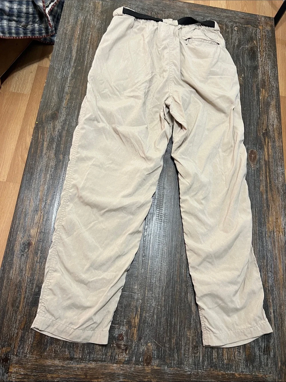 The North Face Men's Light Beige Relaxed Chinos with Webbing Belt